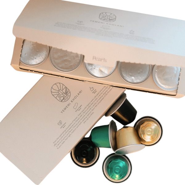 Yemeni Kholani Nespresso-compatible coffee capsules, single-origin Yemen — The Coffee Pearls