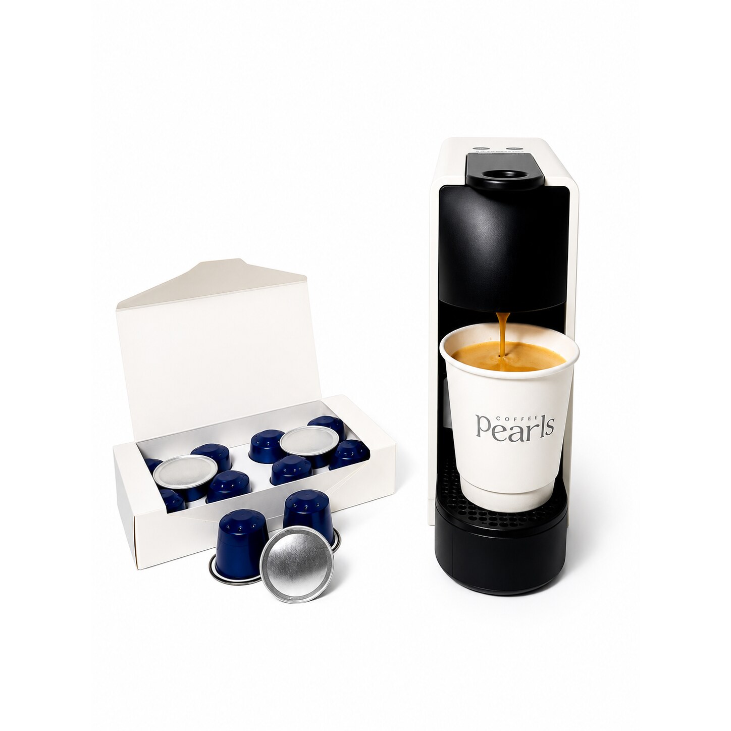 Yemeni Matari coffee capsules box, 10 Nespresso-compatible pods, single-origin Bani Matar, Yemen — The Coffee Pearls view 4