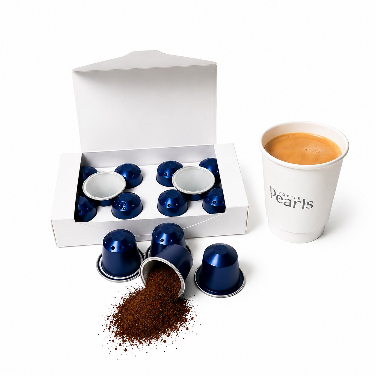 Yemeni Matari coffee capsules box, 10 Nespresso-compatible pods, single-origin Bani Matar, Yemen — The Coffee Pearls view 5